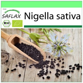 SAFLAX - Organic - Black Cumin - 300 Seeds - Nigella Sativa