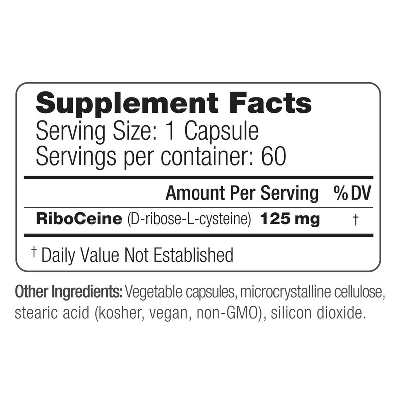MaxONE, Riboceine, 60 Vegetable Capsules, 30 Servings | Exp. 06/2026