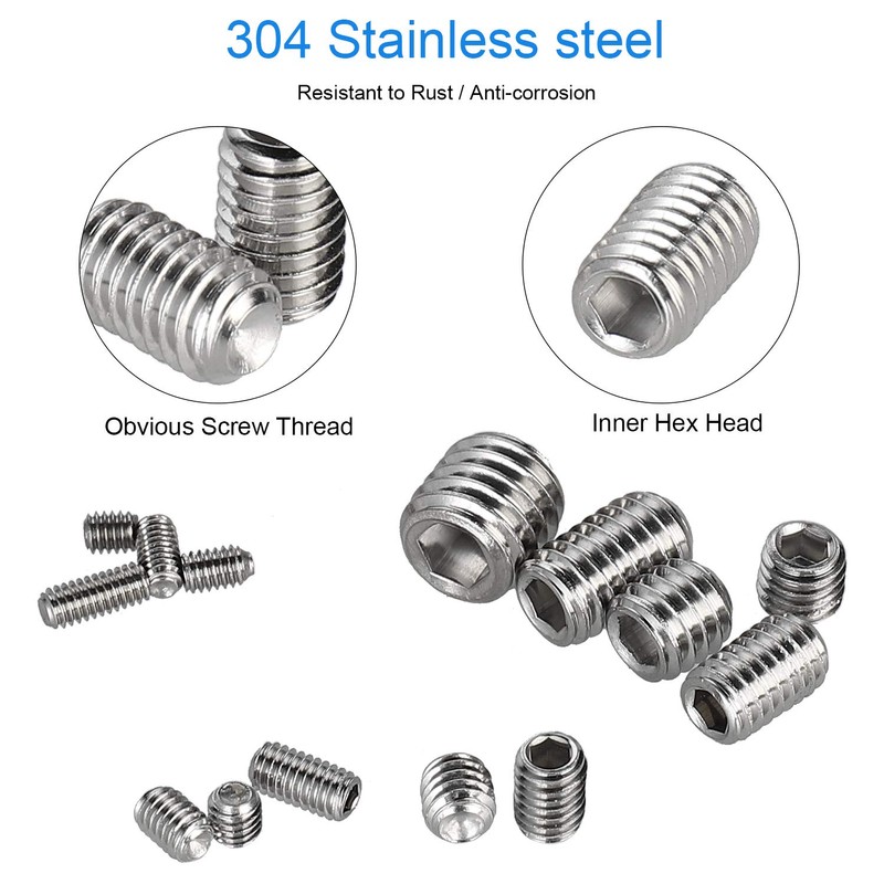 HanTof 340Pcs M2.5, M3, M4, M5, M6, M8 Metric Hex
