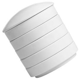 SEWACC Five Layer Ceramic Palette 5 Layer Pigment Palettes Stackable Mixing Trays Round Porcelain Watercolor Palettes Dish Paint Tray for Artists Students