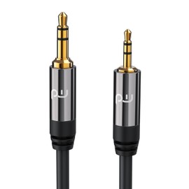 CSL 1.5 m Jack Cable 2.5 mm to 3.5 mm Audio Adapter Cable Audio 2.5 mm Jack Plug to 3.5 mm Jack Plug Perfect Fit Full Metal Plug Gold-Plated Contacts