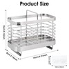Stainless Steel Utensil Holder, Cutlery Organizer - Rust-Resistant Sink Drainer