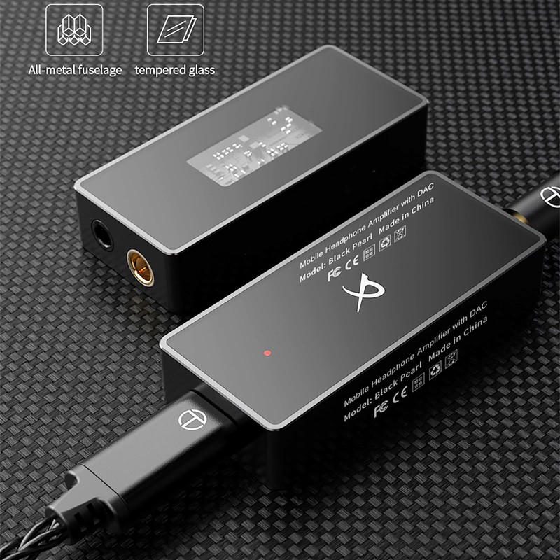 Linsoul TRN Black Pearl Portable HiFi Digital Audio Decoder, High