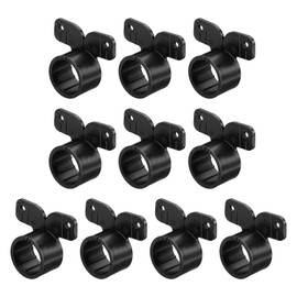 PATIKIL Suspension Pipe Clamps 3/4 Inch, 10 Pack Butterfly Style Tubing Supports for Pex Copper CPVC Pipe, Black