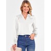 ANRABESS Blouse for Women Dressy Casual Puff Long Sleeve Shirts