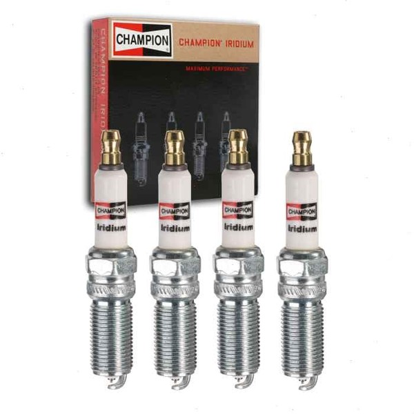 4 pc Champion Iridium Spark Plugs compatible with Ford Transit