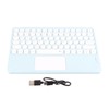 Touch Wireless Keyboard Round Keycaps Ergonomic Design Ultra Thin Smart