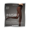 CALZEDONIA Woman's 30 Denier Invisible Tights in Black, Size M
