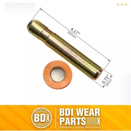 BDI Wear Parts 5-Pack Bucket Teeth Pins & Retainers 8E6358, 8E6359 for Cat J350 1U3351 1U3352