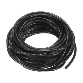 M METERXITY Black Vinyl Tubing, 20 Ft Length 0.08" ID x 0.12" OD PVC Flexible Plastic Tube Hybrid Hose, Flexible PVC Pipe Transfer Liquid Gas for Pond Fountain Garden/Industrial Conveying