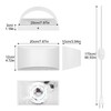 Lightess Plug in Wall Sconces 12W Modern LED Wall Light