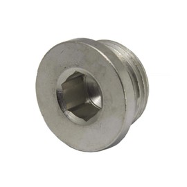 High-pressure sealing plug with hexagon socket G 1 inch, galvanised steel up to 400 bar