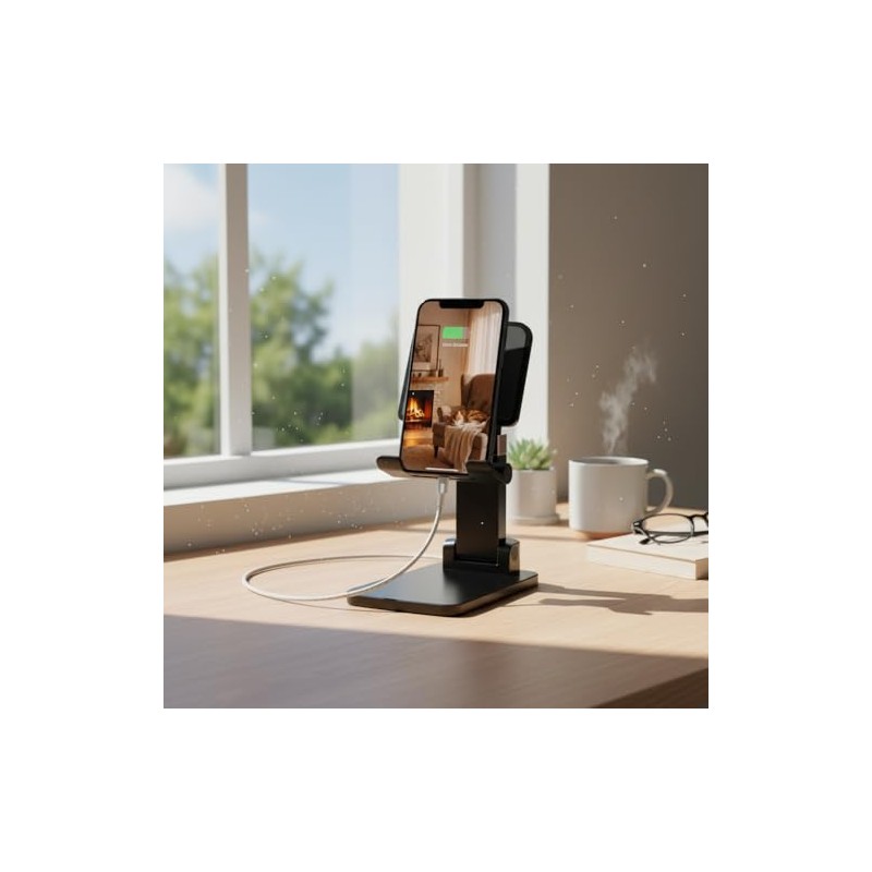 Soporte de teléfono ajustable para escritorio | Soporte plegable, base
