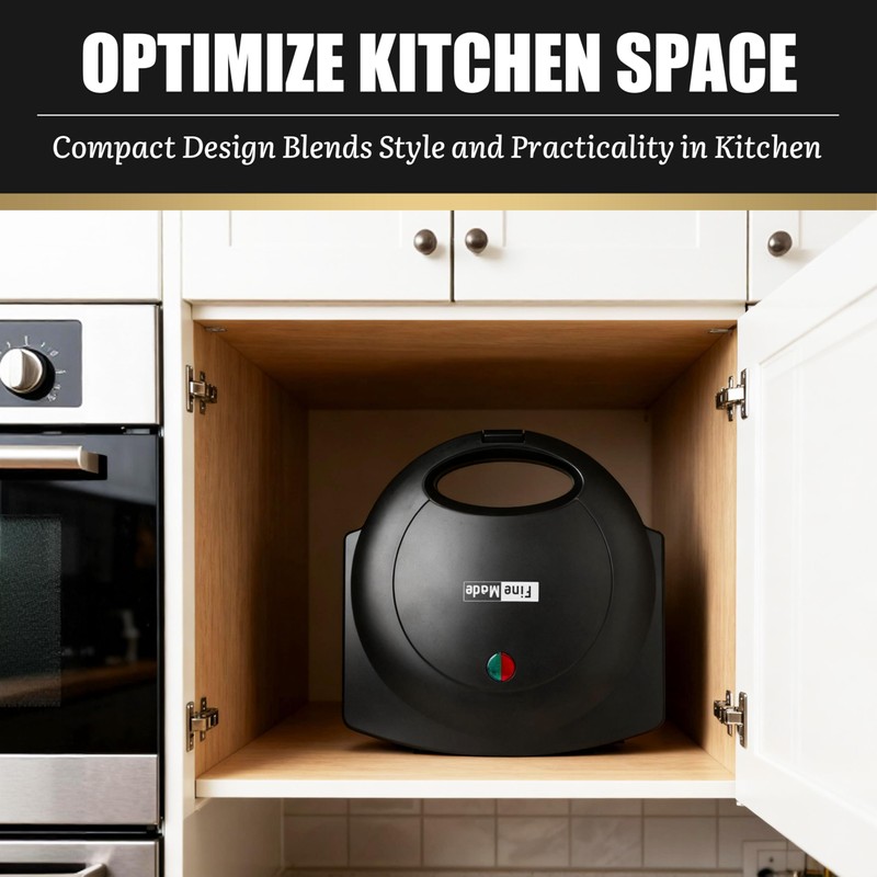 FineMade Electric Mini Pocket Pie Maker Machine with Crust Cutter,