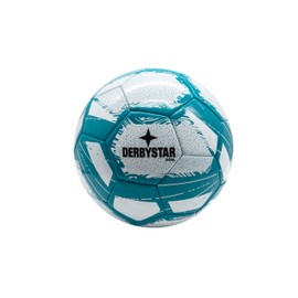 Derbystar Goal Football Size 5 Soft PVC in Five Colourful Designs Machine Stitched 395-410g (Blue/White)