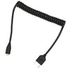 HD Multimedia Interface Cable Spring Retractable A Male to D
