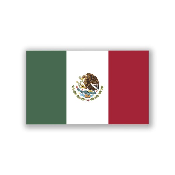 JMM Industries Mexico Flag Vinyl Decal Sticker Mexican Estados Unidos