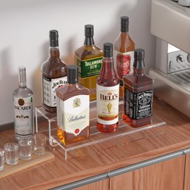JUESHA 2 Tiers Bar Shelves for Liquor Bottles