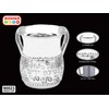 Stainless Steel Netilat Yadayim Cup – Medium 5.25” Floral Pattern