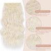 Clip in Hair Extensions Platinum Blonde Hair Extensions 4PCS Long