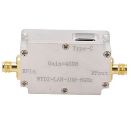 RF Amplifier Low Noise Amplifier Module, 40DB Gain 10M To 6GHz Precise Transmission LNA RF Power Preamplifier for FM Radio