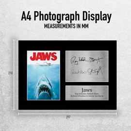HWC Trading Jaws Gift Signed A4 Printed Autograph The Cast Gifts Photo Display