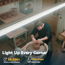 JESLED 30 Pack 4FT T8 LED Bulbs,18W 2400LM 5000K Led Tube Light,Hybrid Type A+B T10 T12 Fluorescent Bulbs Replacement,Single or Double End Powered,Plug and Play or Ballast Bypass,ETL