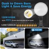 LED Barn Light 120W, 12000LM Dusk to Dawn Outdoor Lighting,