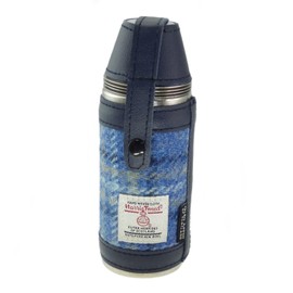 Glen Appin of Scotland Harris Tweed Hunting Flask HF3500 (Colour 129 Light Blue)