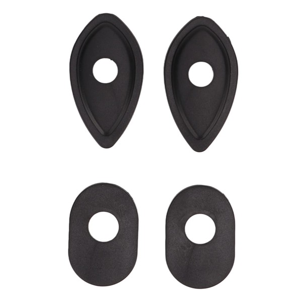 Aramox 4Pcs Motorcycle Turn Adapter,Black Turn Indicator Spacer Plastic Replacement