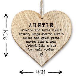 Auntie gift | Wooden keepsake plaque | Loving like a mother, secret-keeping like a sister, advice like a friend | Heartfelt appreciation | Celebrate unique bond | Special occasions