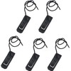 Jowxsx 5Pcs Black Surfboard Fin Clips Replacement Surfboard Fin Buckle