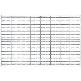 Wire LOUVERED Panel Chrome
