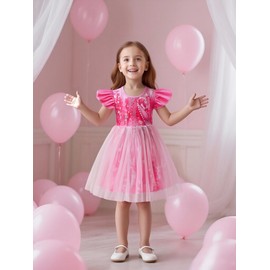 Girls Princess Dress Kids CosplayOutfit for Girls Party Birthday Gift 5-12Y