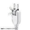 Sanwa Supply TAP-2210-2W Power Strip, 10 Socks, 2P (6.6 ft