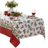 Newbridge Christmas Green and Red Nature’s Poinsettia Scalloped 60 x