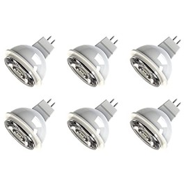 GE (6 Bulbs) 21359 LED MR16 spot Light Bulb, 7 watt, 350 Lumen, Soft White 3000K, 900 Series, GU5.3 Base, Non-dimmable Light Bulb
