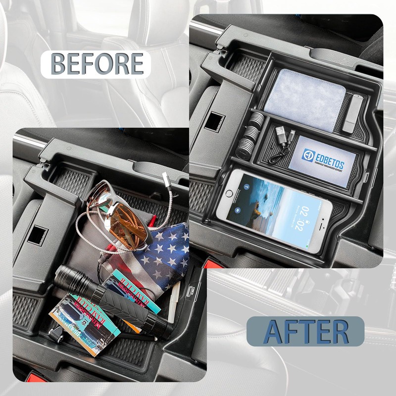 EDBETOS Full Center Console Organizer Compatible with 2019-2023 2024 2025