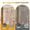 45g Ultra-Thick Baby Hangers 60PCS, 11"-14" Extendable and Stackable for