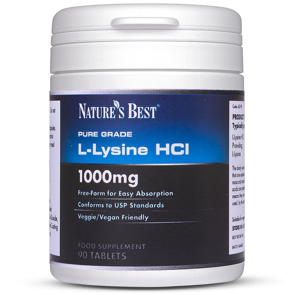 Natures Best L-Lysine HCl 1000mg, An Essential Amino Acid To