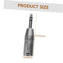 FRCOLOR 4pcs XLR Adapter Metal TRS to XLR Coupler to Male TRS Converter for Enhanced Audio Quality and Versatile Connectivity