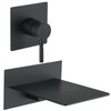BWE Waterfall Tub Faucet Wall Mount Tub Filler Matte Black
