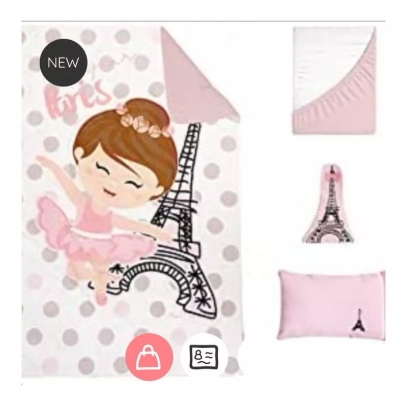 Baby Set De Edredón 4 Pz Para Cama Cuna Corral