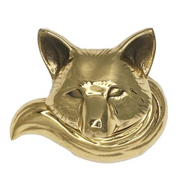 Fox Door Knocker - Brass (Standard Size)