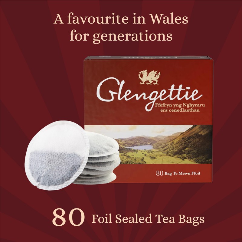 Glengettie • Black Tea Bags 250g (80 Tea Bags) •