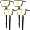 GOLUMUP Solar Spotlight for Outdoor Garden with Motion Sensor, Pack