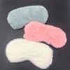 Soft pastel fur blackout curtain Sleeping eye mask 1P white 3ea