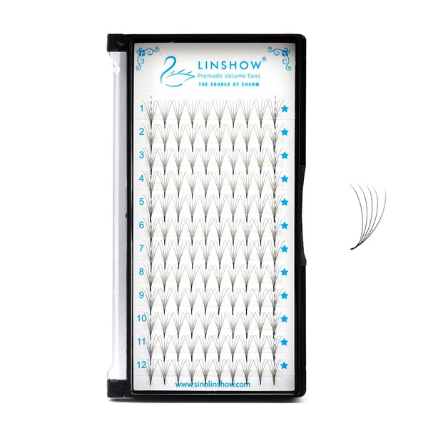 LinShow Promade Volume Fans 0.07 4D/5D/6D/10D 8-15mm Russian Volume Fans