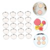 Minkissy 50pcs Eyeshadow Tray Round for Makeup Portable Lightweight Eyeshadow