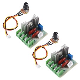 Diitao 2PCS AC Voltage Regulator,50-220V SCR Electric Voltage Regulator Module 2000W Temperature/Motor Speed Controller Light Dimmer 50-220V for Electric Stoves(AC 50-220V 2000W)